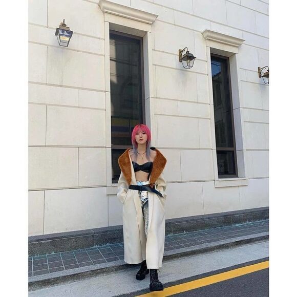 Coat Toga Archives H&M Limited Edition Premium Belted with Faux Fur - Picture 4 of 7